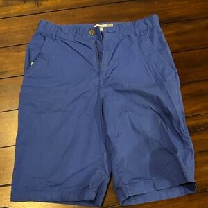 Old Navy Men's Vibrant Blue Flat Front Shorts